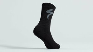 Specialized Merino Midweight Tall Logo Socks  Black S
